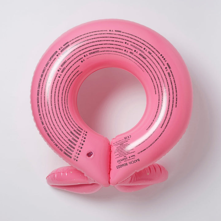 Inflatable Swimming Kiddy Pool Ring Ocean Treasure Rose - Pink