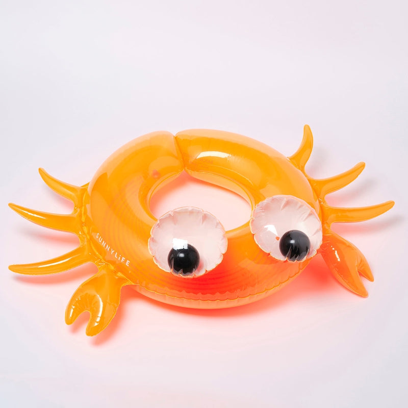 Inflatable Swimming Kiddy Pool Ring Sonny the Sea Creature - Orange