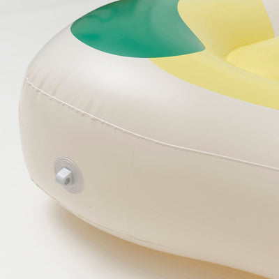 Inflatable Luxe Lie On Swimming Float Limon - Yellow