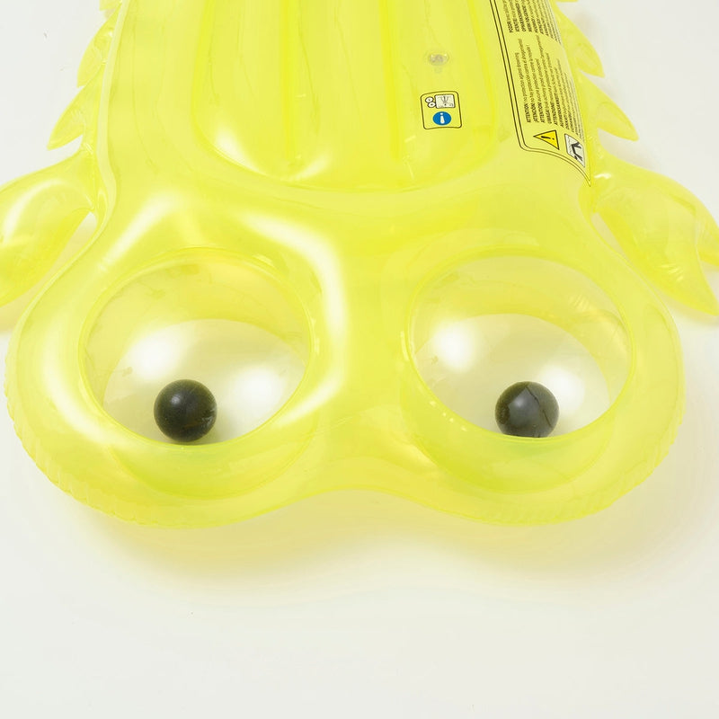 Inflatable Luxe Swimming Lie On Float Sonny the Sea Creature - Yellow