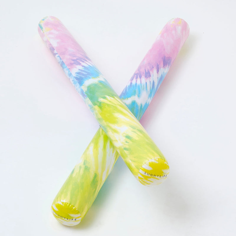 Inflatable Swimming Pool Noodle Tie Dye Sorbet (Set of 2)