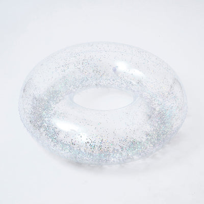 Inflatable Swimming  Pool Ring Glitter - Transparent