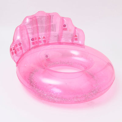 Inflatable Luxe Swimming Pool Ring Shell Bubblegum - Pink