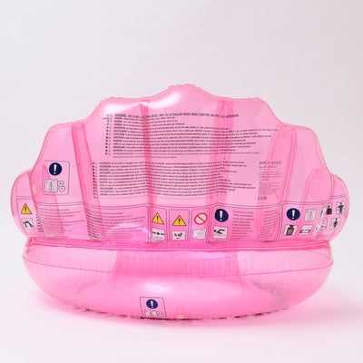 Inflatable Luxe Swimming Pool Ring Shell Bubblegum - Pink