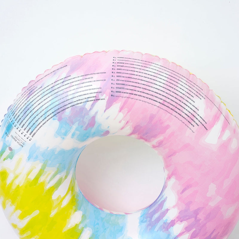 Inflatable Swimming Pool Ring Tie Dye Sorbet - Tie