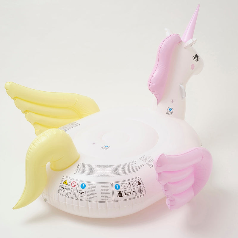 Inflatable Unicorn Luxe Swimming Ride On Float - Pastel