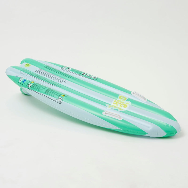 Inflatable Ride With Me Swimming Surfboard Float Sea Seeker Ocean - Green and White