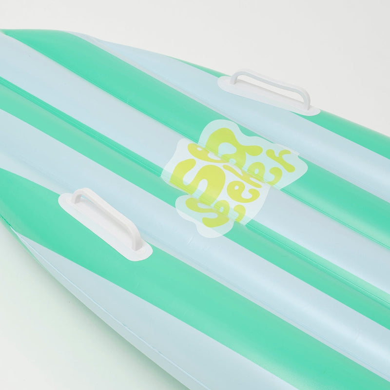 Inflatable Ride With Me Swimming Surfboard Float Sea Seeker Ocean - Green and White