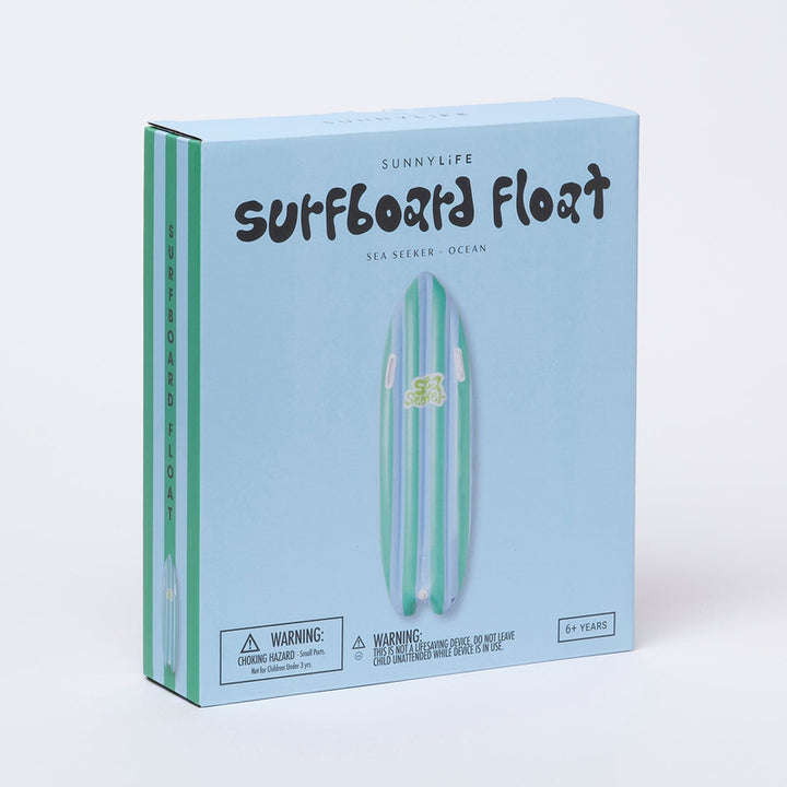 Inflatable Ride With Me Swimming Surfboard Float Sea Seeker Ocean - Green and White