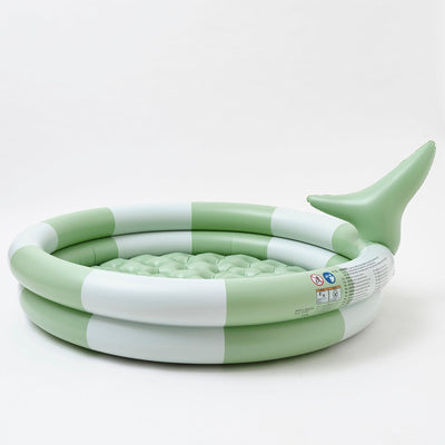 Inflatable Backyard Swimming Pool Shark Tribe Khaki - Green