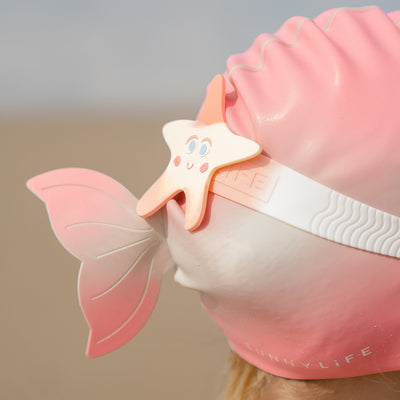 Shaped Swimming Cap Ocean Treasure Rose - Pink