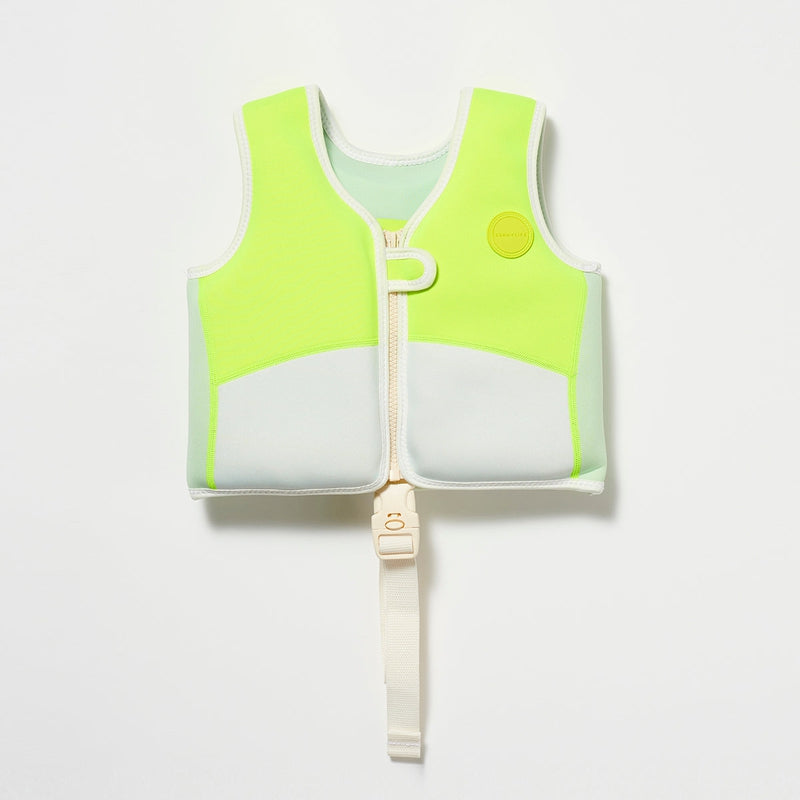 Swim Vest Shark Tribe Blue Neon Citrus (2-3)