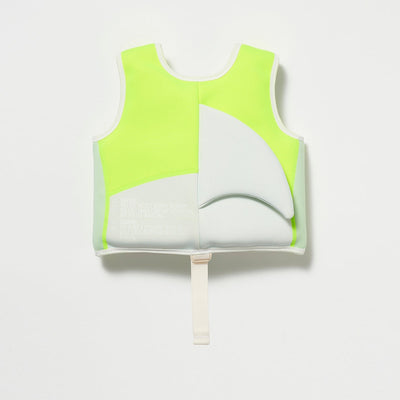 Swim Vest Shark Tribe Blue Neon Citrus (2-3)