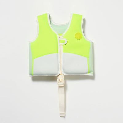 Swim Vest Shark Tribe Blue Neon Citrus (1-2)