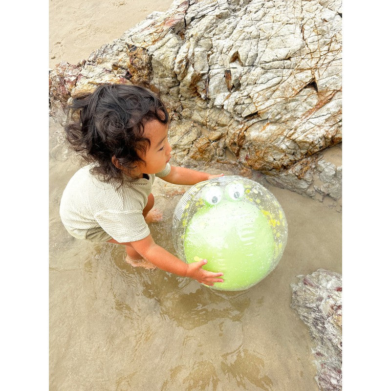 3D Inflatable Beach Ball Cookie the Croc Light Khaki