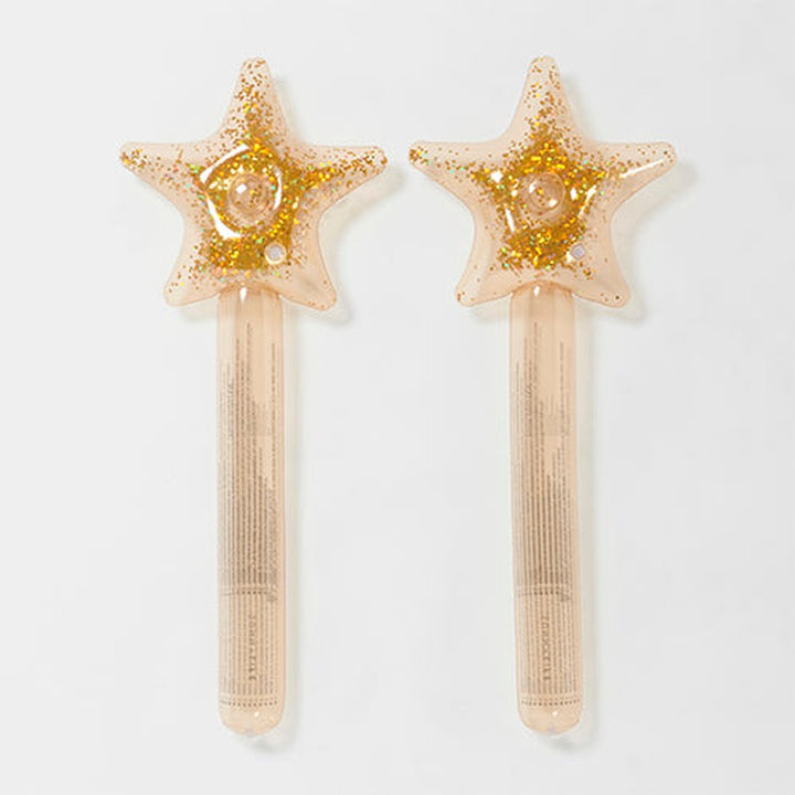 Kids Inflatable Star Wand Princess Swan Gold Set of 2