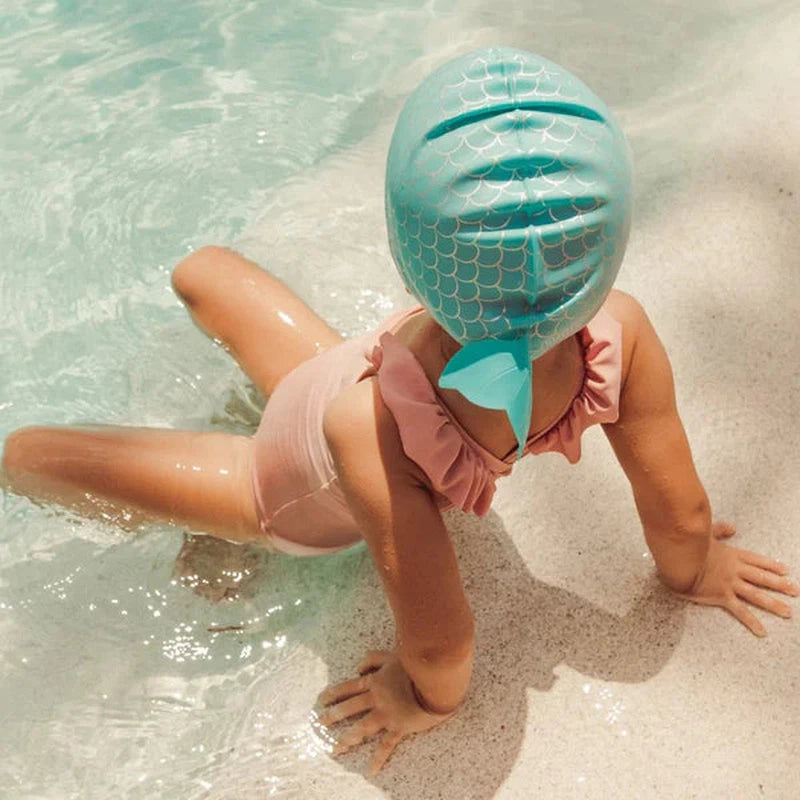 Shaped Swimming Cap 3-9  Mermaid