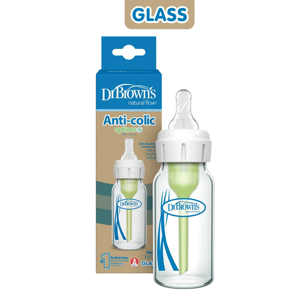 Dr. Browns Anti-Colic Options + Narrow Glass Baby Bottle
