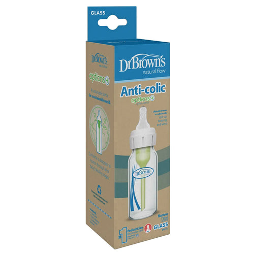 Dr. Browns Anti-Colic Options + Narrow Glass Baby Bottle