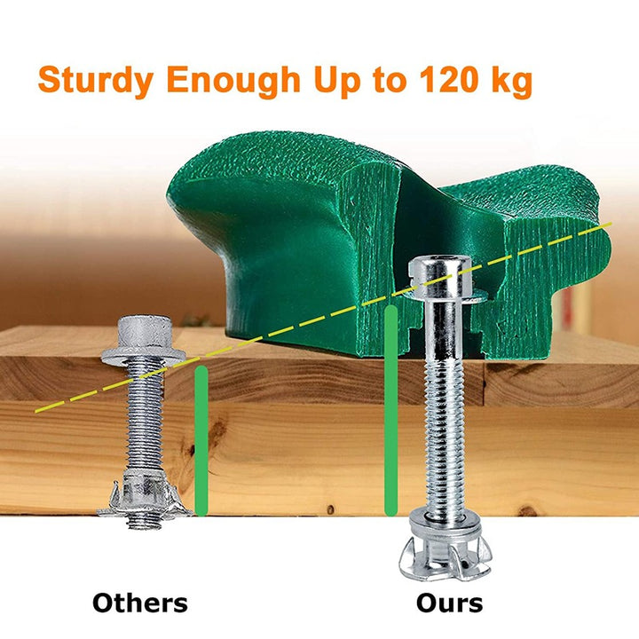 Hop N Play 12 Pieces DIY Wall Grips Large Climbing Holds | Upto 120 Kgs