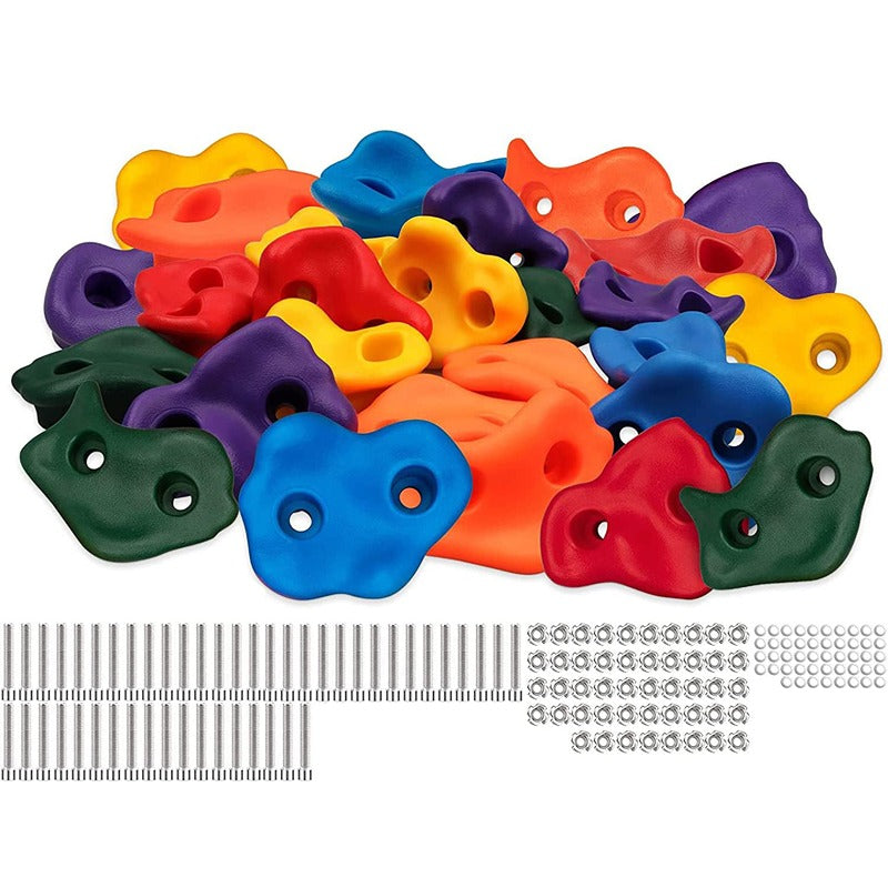 Hop N Play 18 Pieces Play Wall Climbing Holds | Capacity - 120 Kgs