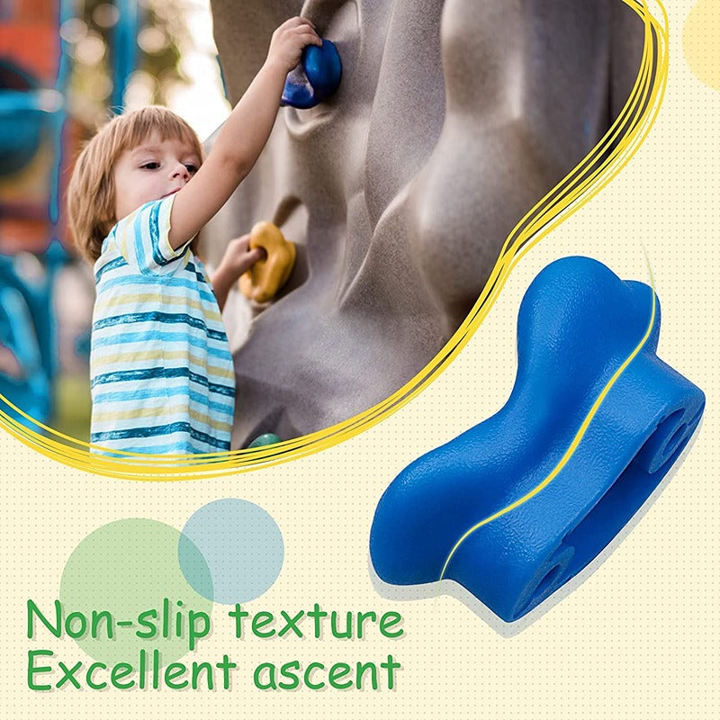 Hop N Play 24 Pieces DIY Wall Grips Rock Climbing Holds | Capacity - 120 Kgs