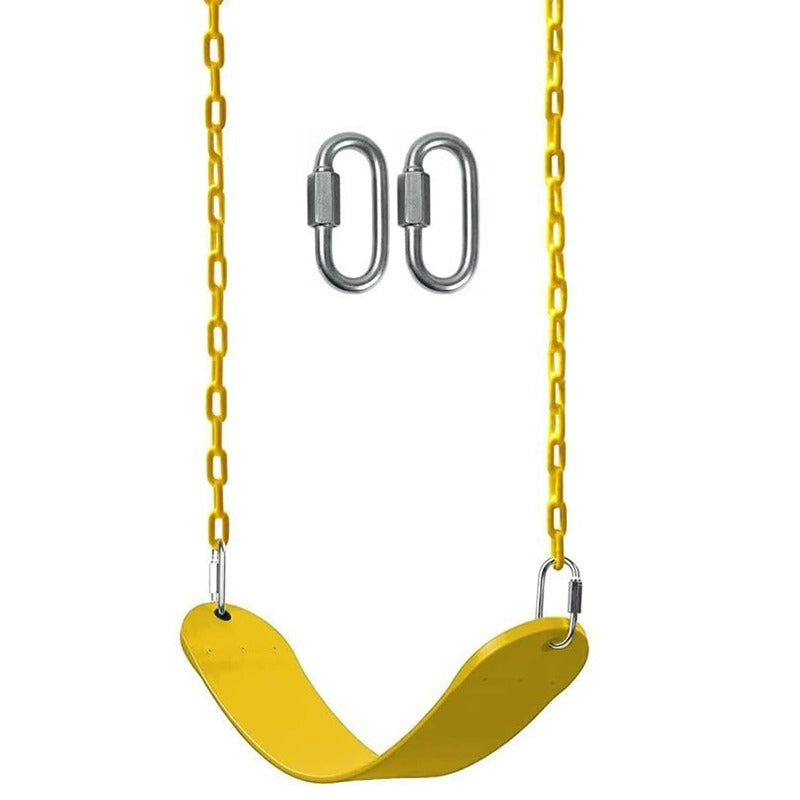 Hop N Play Flexible Swing Seat Set with Plastic Coated Chain | Capacity - 150 Kgs (3-10 Years)