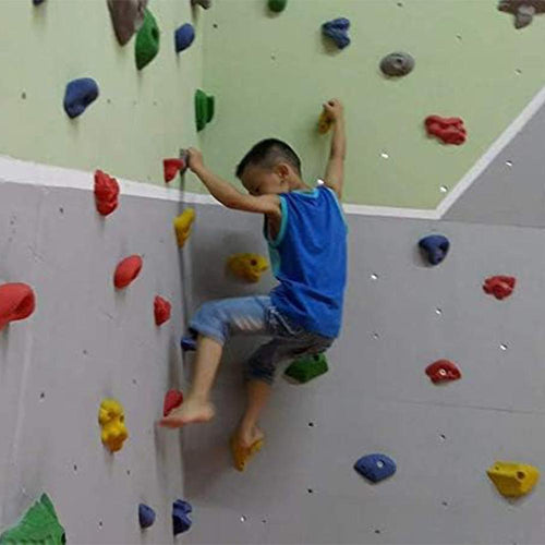 Hop N Play 20 Pieces Wall Climbing Holds with Installation Kit | Capacity-200 Kg