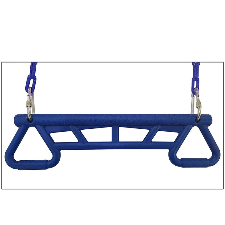 Hop N Play Trapeze Swing Bar with Gym Rings (3-10 Years) | Capacity-150 Kg