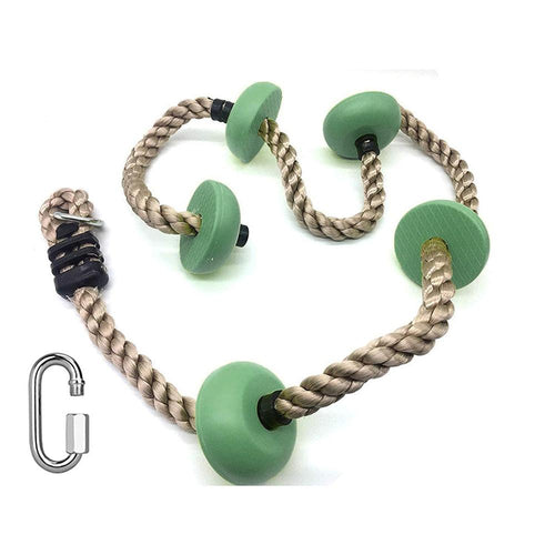 Hop N Play 6.5ft Climbing Rope with 5 Knots (4-12 Years) | Capacity-120 Kg