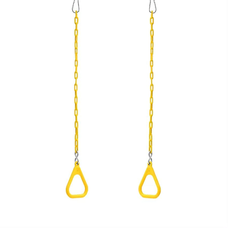 Hop N Play Trapeze Ring Set with Bar | Plastic-Coated Chain (3-10 Years) | Capacity-150 kg