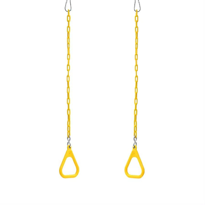 Hop N Play Trapeze Ring Set with Bar | Plastic-Coated Chain (3-10 Years) | Capacity-150 kg
