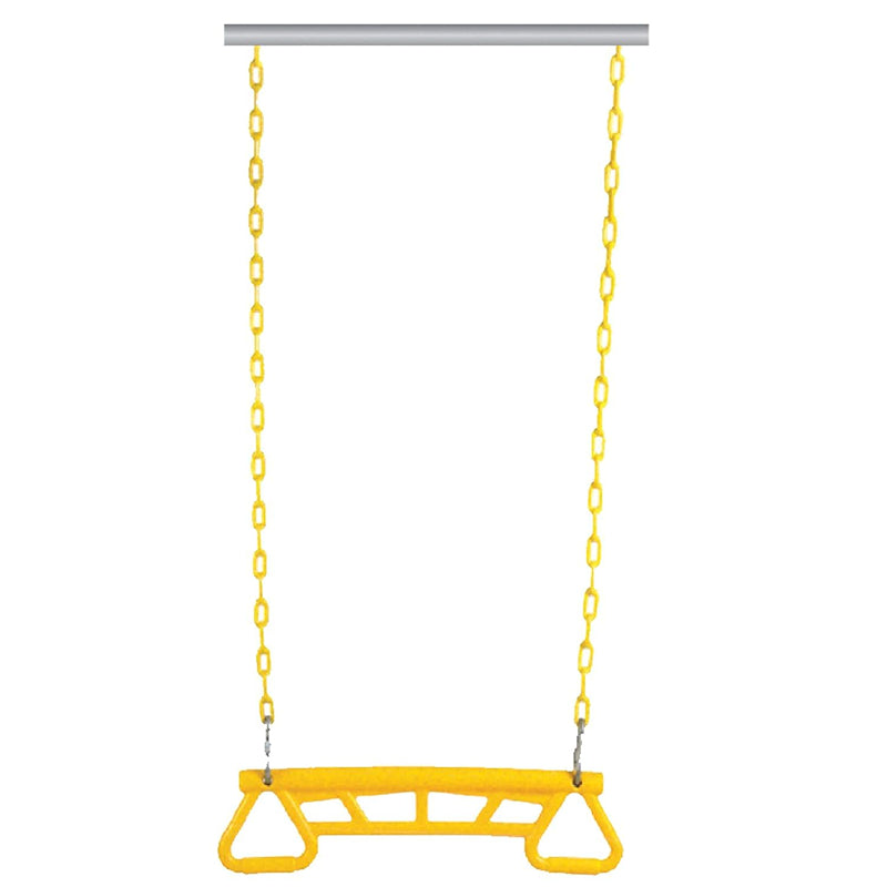 Hop N Play Trapeze Swing Bar with Gym Rings (3-10 Years) | Capacity-150 Kg