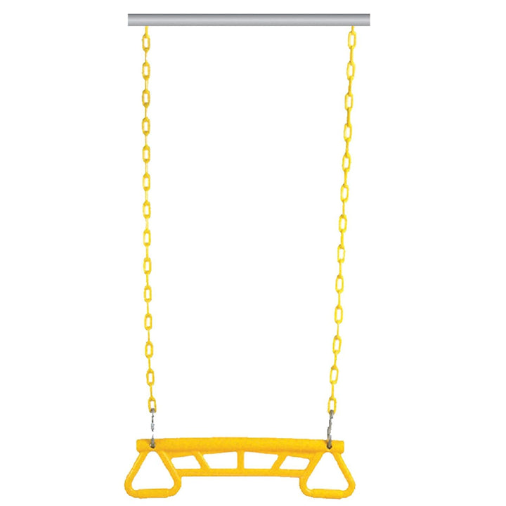 Hop N Play Trapeze Swing Bar with Gym Rings (3-10 Years) | Capacity-150 Kg