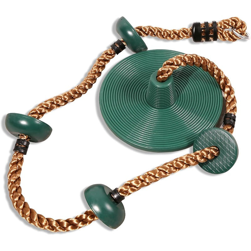 Hop N Play Climbing Adjustable 78 Inch Rope Swing with Platforms & Disc Seat | Capacity - 150 Kgs (4-12 Years)