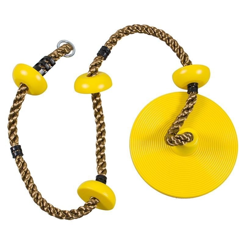 Hop N Play Climbing Adjustable 78 Inch Rope Swing with Platforms & Disc Seat | Capacity - 150 Kgs (4-12 Years)