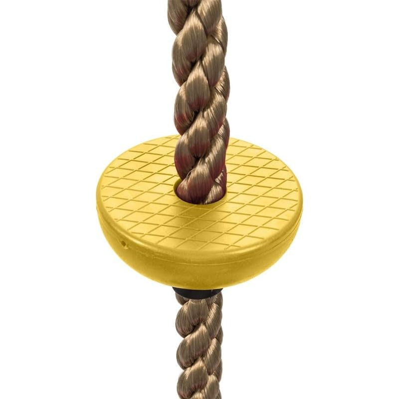 Hop N Play Climbing Adjustable 78 Inch Rope Swing with Platforms & Disc Seat | Capacity - 150 Kgs (4-12 Years)