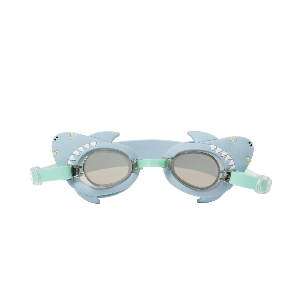 Salty the Shark Mini Swim Goggles Aqua