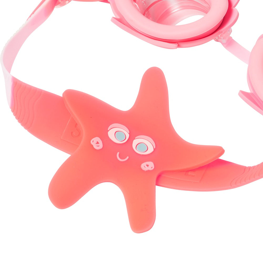 Melody the Mermaid Mini Swim Goggles Neon Strawberry