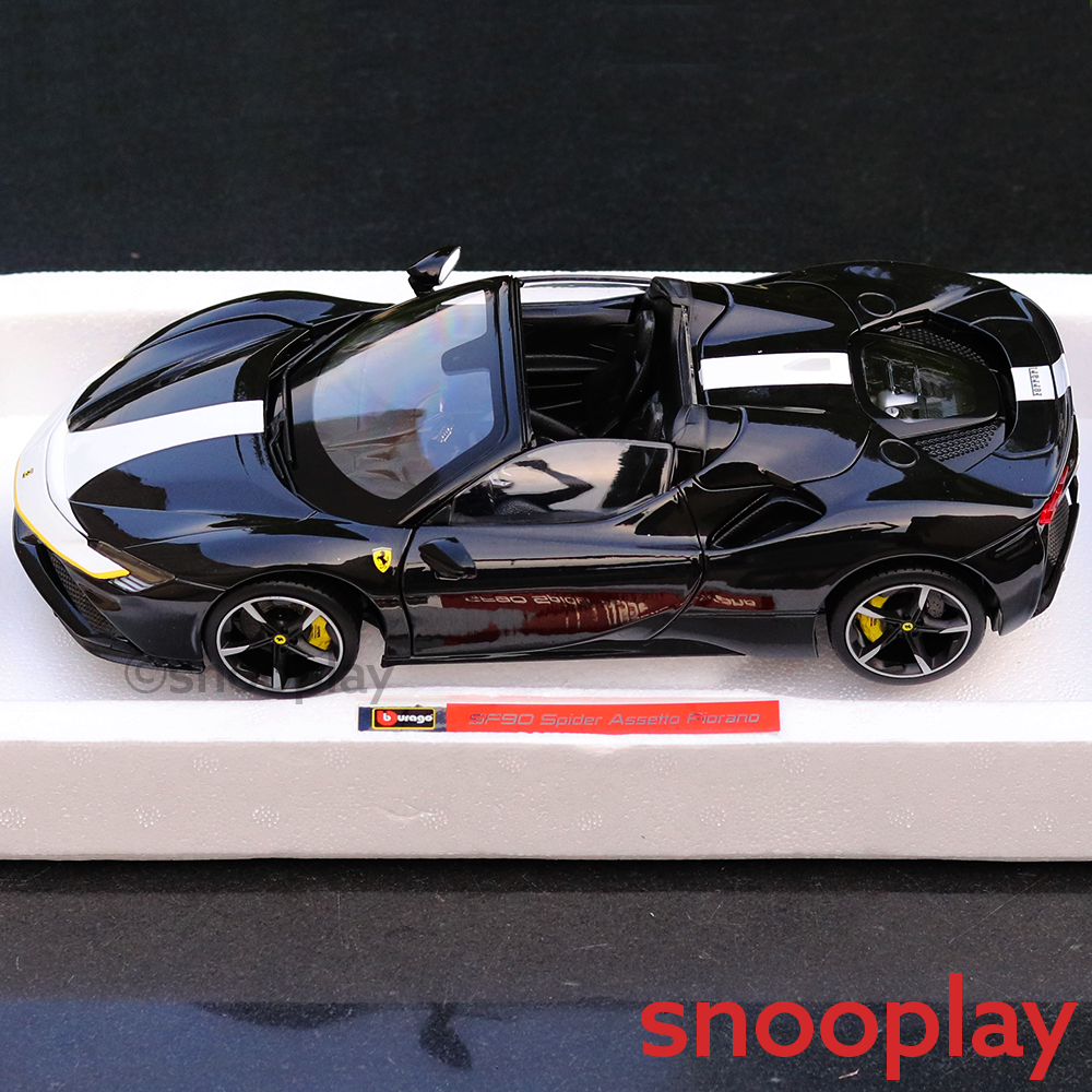 Bburago Official Licensed Diecast SF90 Spider Ferrari with Openable Parts (Scale 1:18) - COD Not Applicable