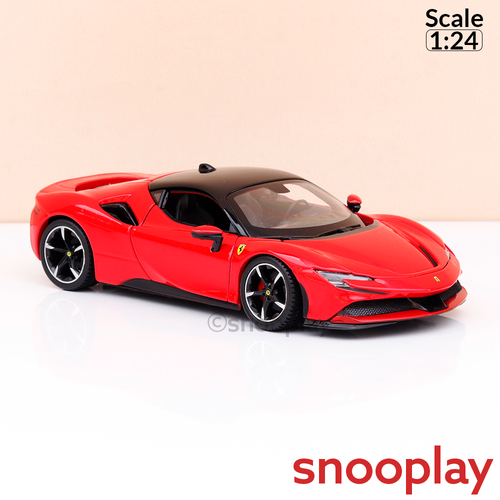 Bburago Original Ferrari SF90 Stradale Licensed Diecast Car | 1:24 Scale Model (14 Years till Grown Ups)