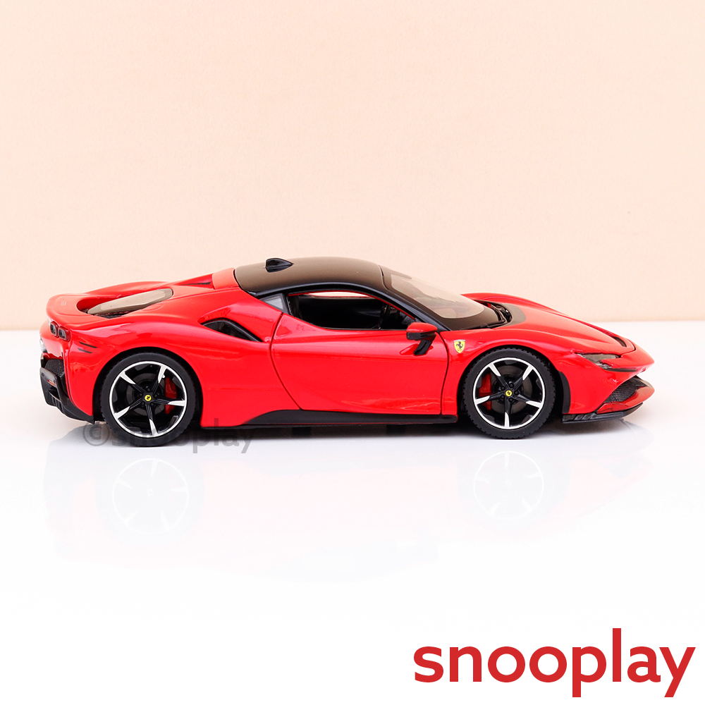 Bburago Original Ferrari SF90 Stradale Licensed Diecast Car | 1:24 Scale Model (14 Years till Grown Ups)