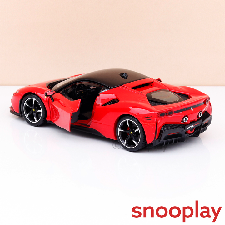 Bburago Original Ferrari SF90 Stradale Licensed Diecast Car | 1:24 Scale Model (14 Years till Grown Ups)