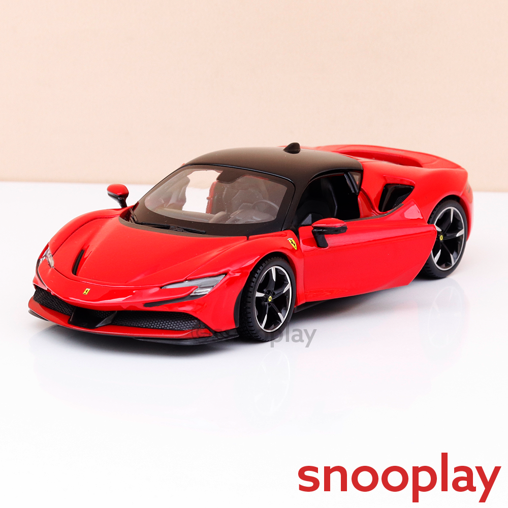 Bburago Original Ferrari SF90 Stradale Licensed Diecast Car | 1:24 Scale Model (14 Years till Grown Ups)