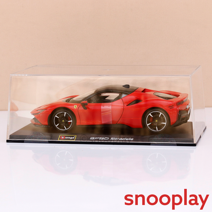 Bburago Original Ferrari SF90 Stradale Licensed Diecast Car | 1:24 Scale Model (14 Years till Grown Ups)