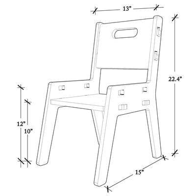 Silver Peach Chair (White) COD not available