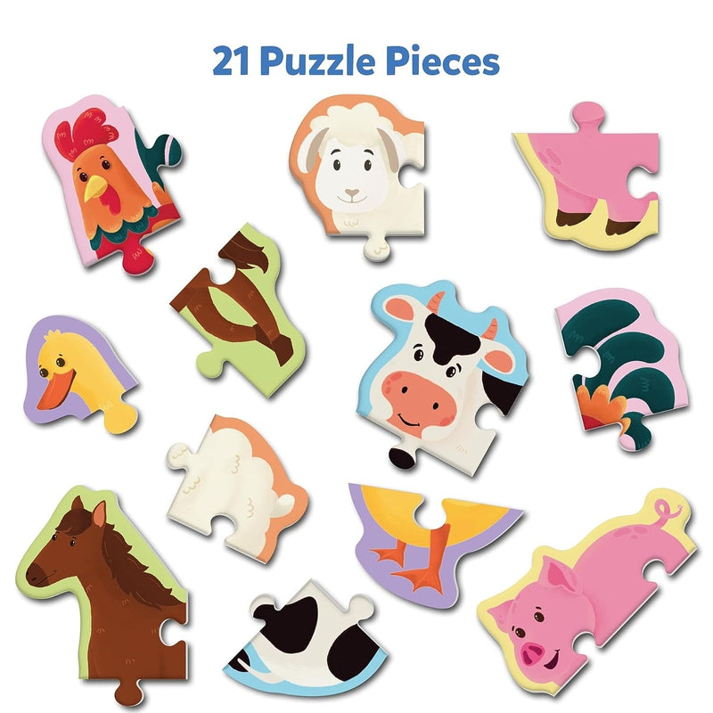 My first animal puzzle set (At The Farm)