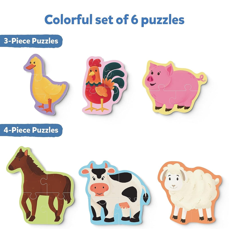 My first animal puzzle set (At The Farm)