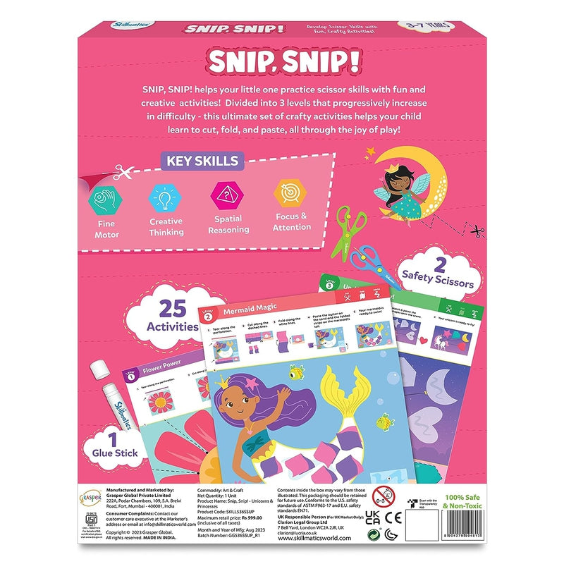 Snip Snip Unicorn & Princess (Activity Booklet)