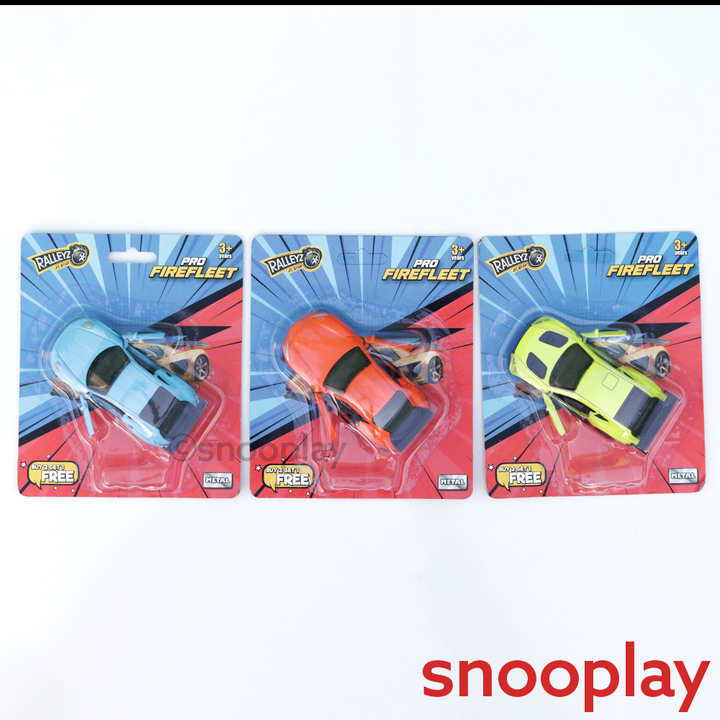 Ralleyz Pack of 3 Pro Firefleet Cars (7-10 Years) | Assorted Colours
